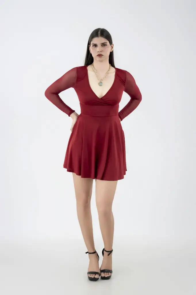 Rosso Skater Dress (UK 8)