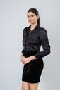 Ebony Luxe Crop Shirt