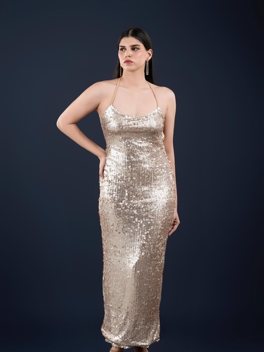 Golden Glamour Dress